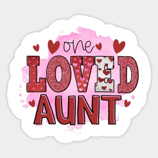 One Loved Aunt Sticker